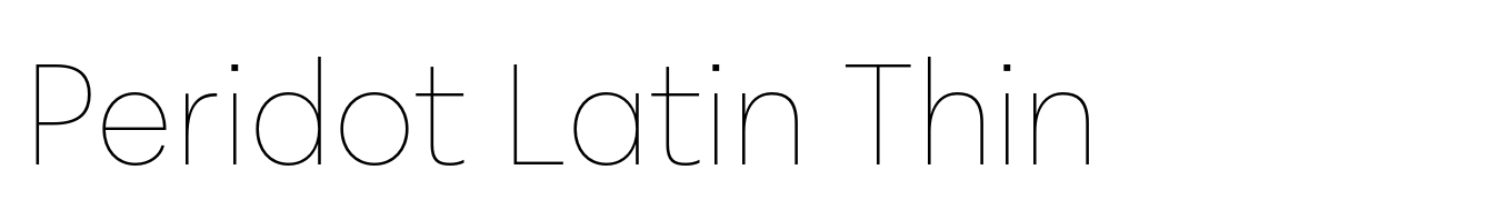 Peridot Latin Thin